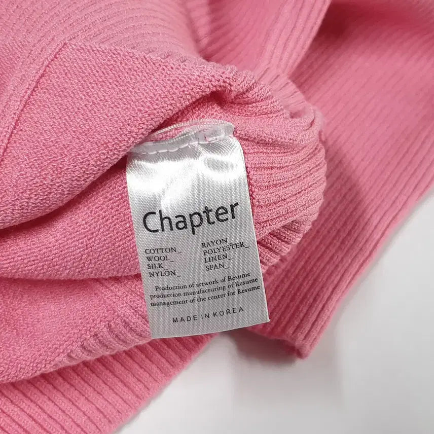 [BUNJANG] CHAPTER Two-Way Ribbed Knit Zip-Up / CHAPTER 투웨이 골지 니트짚업