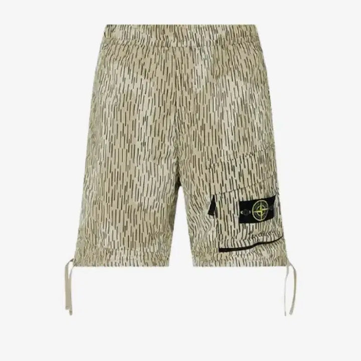 [BUNJANG] Stone Island Rain Camo Bermuda Shorts Beige Khaki / 스톤 아일랜드 레인 카모 버뮤다 쇼츠 베이지 카키