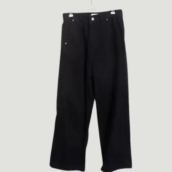 [BUNJANG] Slow Mood Simple Black Chino Pants (Women&