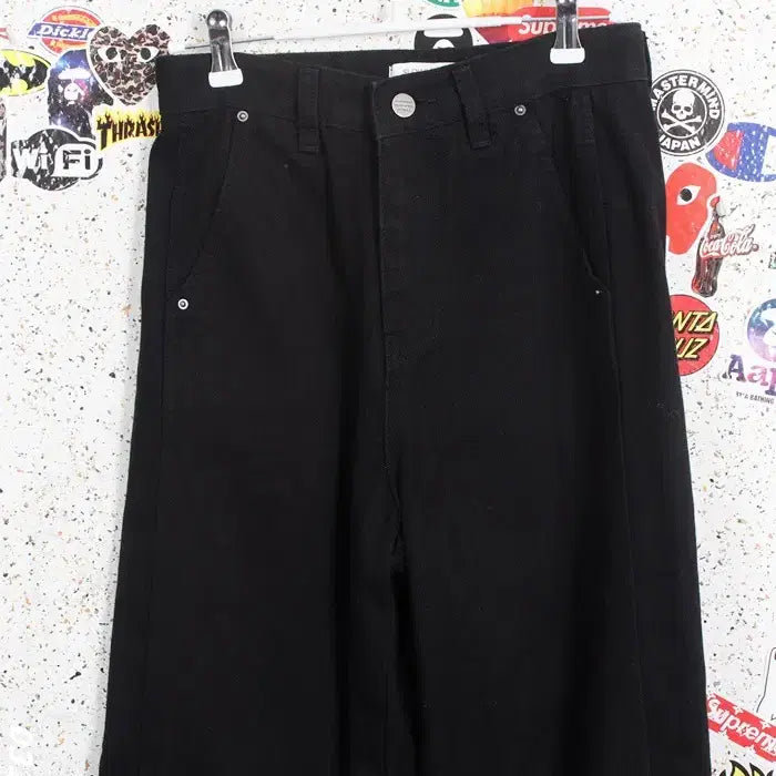 [BUNJANG] Slow Mood Simple Black Chino Pants (Women&