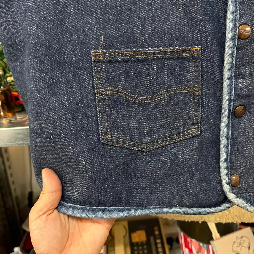 [BUNJANG] Sears Roebucks Denim Vest - XL Vintage / 시어스 로벅스 데님 베스트 xl 조끼 미국빈티지