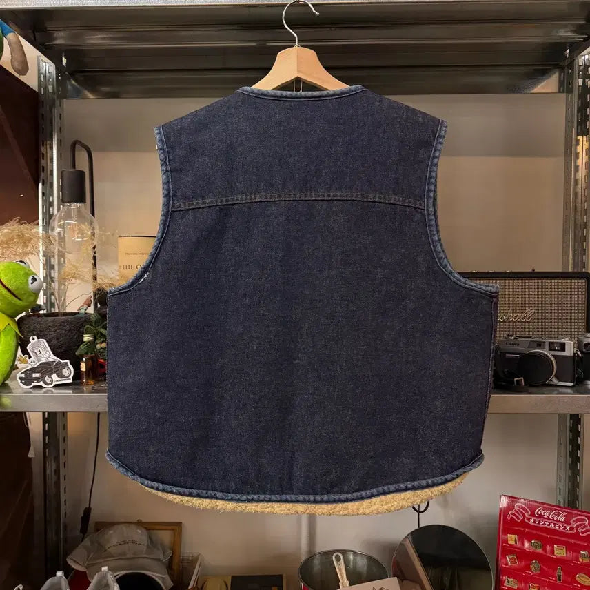 [BUNJANG] Sears Roebucks Denim Vest - XL Vintage / 시어스 로벅스 데님 베스트 xl 조끼 미국빈티지