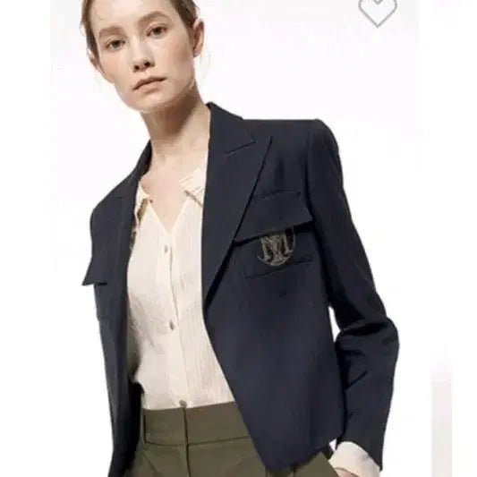 [BUNJANG] TIME 22 Emblem Crop Jacket / TIME 타임 22년 엠블럼 크롭  자켓