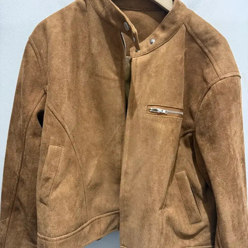 [BUNJANG] Suede Leather Jacket / 스웨이드 레더 자켓