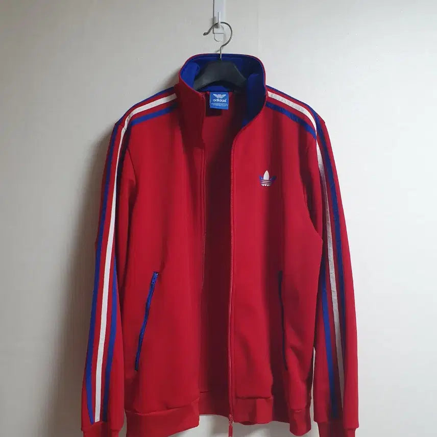 [BUNJANG] Adidas Firebird Track Top Red and Blue Jersey / 아디다스 져지 파이어버드 트랙탑 레드 블루 105