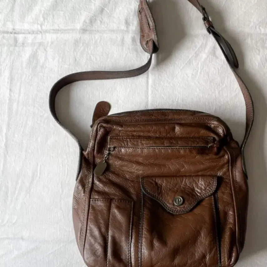 [BUNJANG] Porter Toscana Vintage Brown Leather Shoulder Bag / 요시다포터 크로스백 빈티지 브라운 토스카나