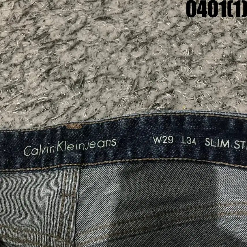 [BUNJANG] Calvin Klein Dark Wash Denim Jeans W29 L34 / 캘빈클라인 진청 데님 청바지 W29 L34