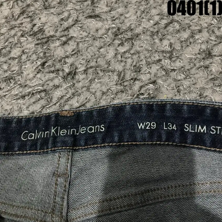 [BUNJANG] Calvin Klein Dark Wash Denim Jeans W29 L34 / 캘빈클라인 진청 데님 청바지 W29 L34