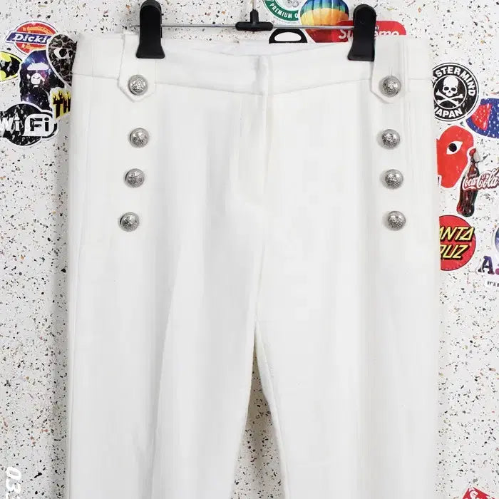 [BUNJANG] Maison de Mayeur Button Slacks Trousers IV / 여성6/ 메종드메이어 버튼 슬랙스 정장 팬츠 바지 IV 3-91
