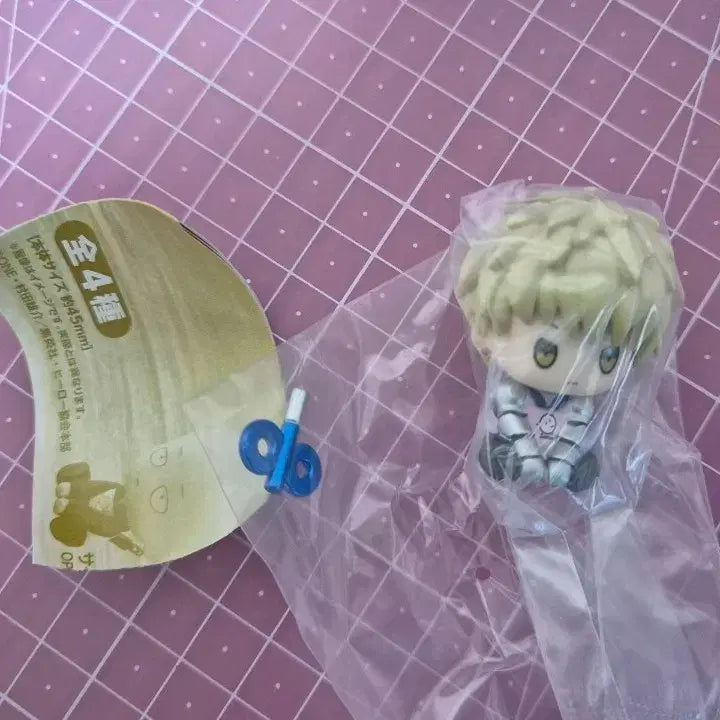 [BUNJANG] One-Punch Man Wind-up Gacha Mini Figure Petatto Genos / 원펀맨 태엽 가챠 미니 피규어 페탓토 제노스