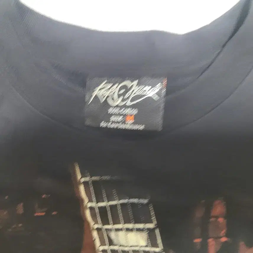 [BUNJANG] Led Zeppelin Graphic Print Short Sleeve T-Shirt / 레드 제플린 / 기타 프린팅 반팔 티셔츠