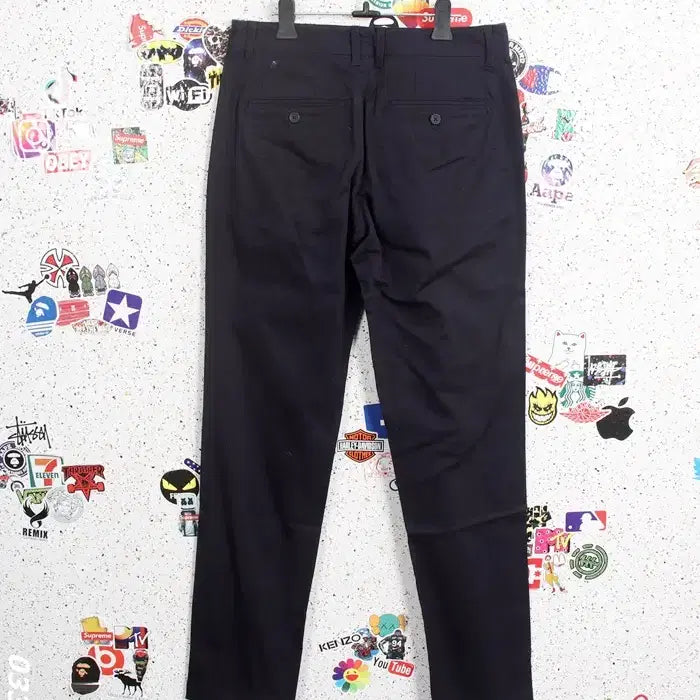[BUNJANG] EVISU Cotton Pants / 여성28/ 텍가4만9천원 에비수 코튼 면바지 팬츠NV 3-95
