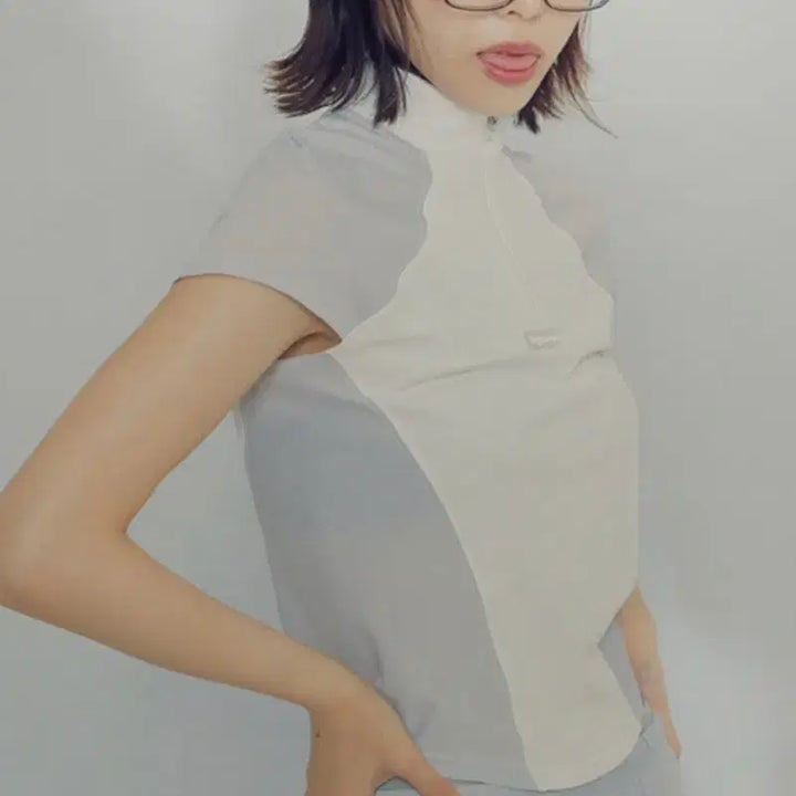 [BUNJANG] Hug Your Skin Jersey Zip-up Top (White) / (리퍼브 새상품) 허그유어스킨 Jersey zip-up top(화이트)