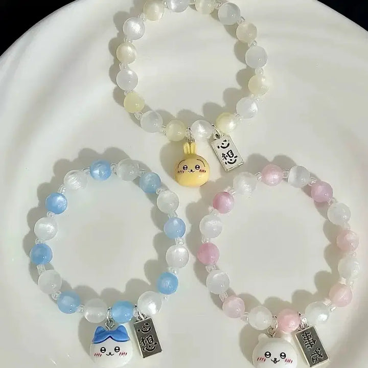 [BUNJANG] Chiikawa Beaded Bracelet / 치이카와 구슬 팔찌