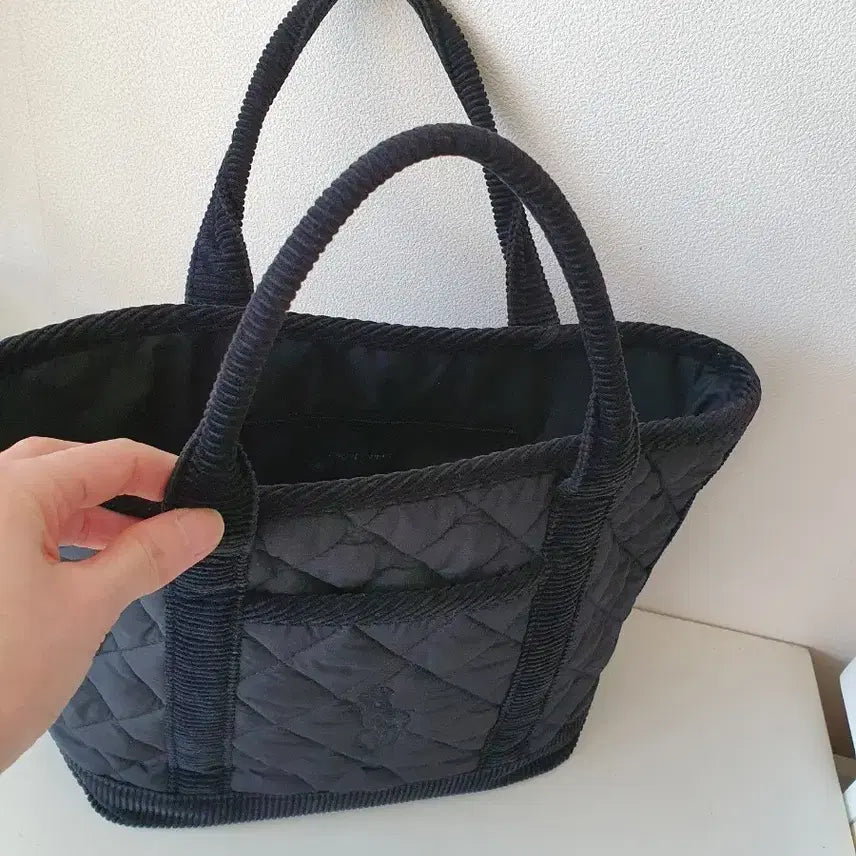 [BUNJANG] Ralph Lauren Quilted Tote Bag / 정품 랄프로렌 블랙 퀼팅 토트백