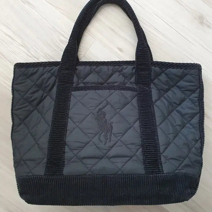 [BUNJANG] Ralph Lauren Quilted Tote Bag / 정품 랄프로렌 블랙 퀼팅 토트백