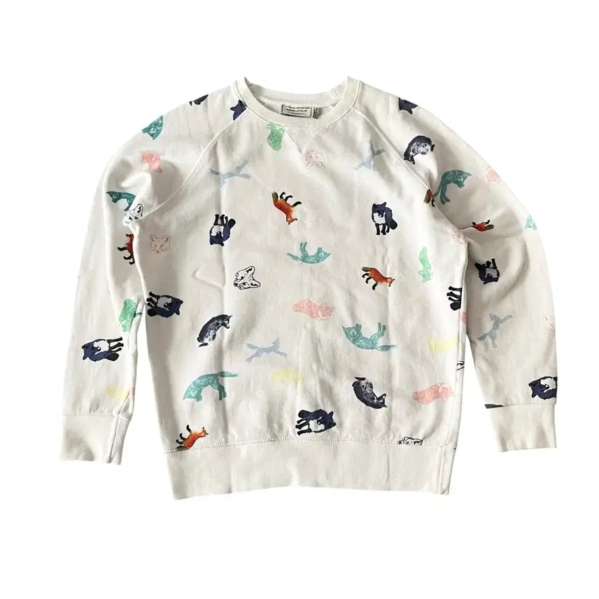 [BUNJANG] Maison Kitsune Patterned Sweatshirt / 매종키츠네 패턴 맨투맨