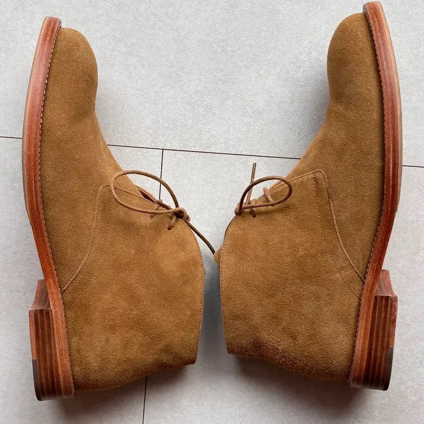 [BUNJANG] LOSTGARDEN UNIFORM Chukka Boots - Beige Suede / 로스트가든 유니폼 처카부츠 43.5(285) / 베이지 스웨이드