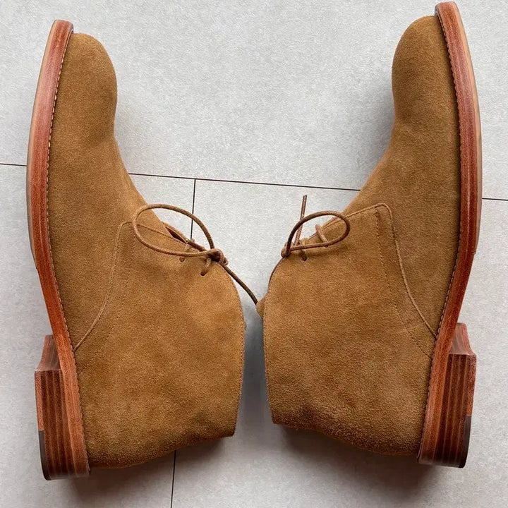 [BUNJANG] LOSTGARDEN UNIFORM Chukka Boots - Beige Suede / 로스트가든 유니폼 처카부츠 43.5(285) / 베이지 스웨이드