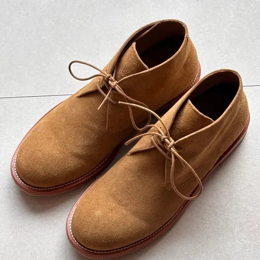 [BUNJANG] LOSTGARDEN UNIFORM Chukka Boots - Beige Suede / 로스트가든 유니폼 처카부츠 43.5(285) / 베이지 스웨이드