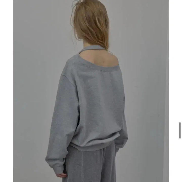 [BUNJANG] LCDC Halterneck Sweatshirt Melange Grey / lcdc HALTERNECK SWEATSHIRT MELANGE GREY