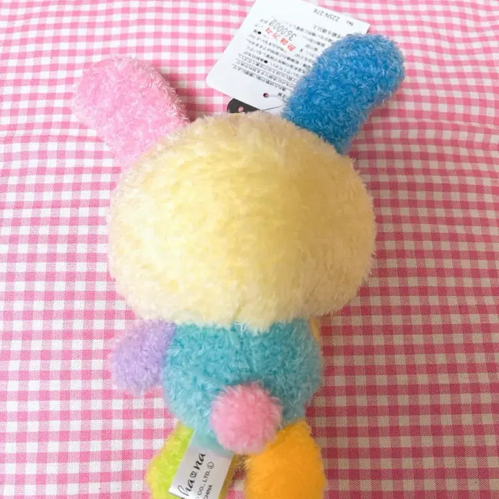 [BUNJANG] Abail Usahana Fuzzy Ribbon Mascot Keyring / 아베일 뽀글이 우사하나 리본 마스코트 키링
