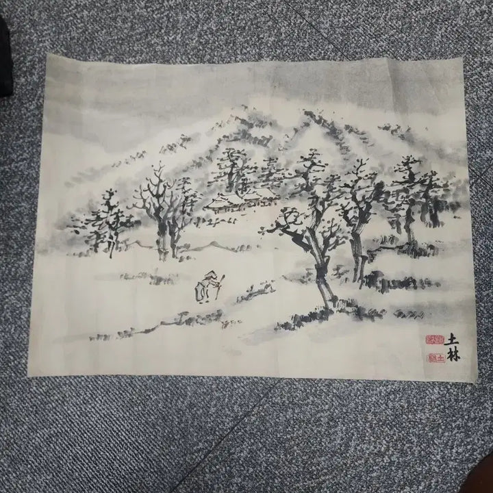 [BUNJANG] Torim Kim Jong-hyun Snowy Landscape Painting / 토림 김종현 (설경산수화)