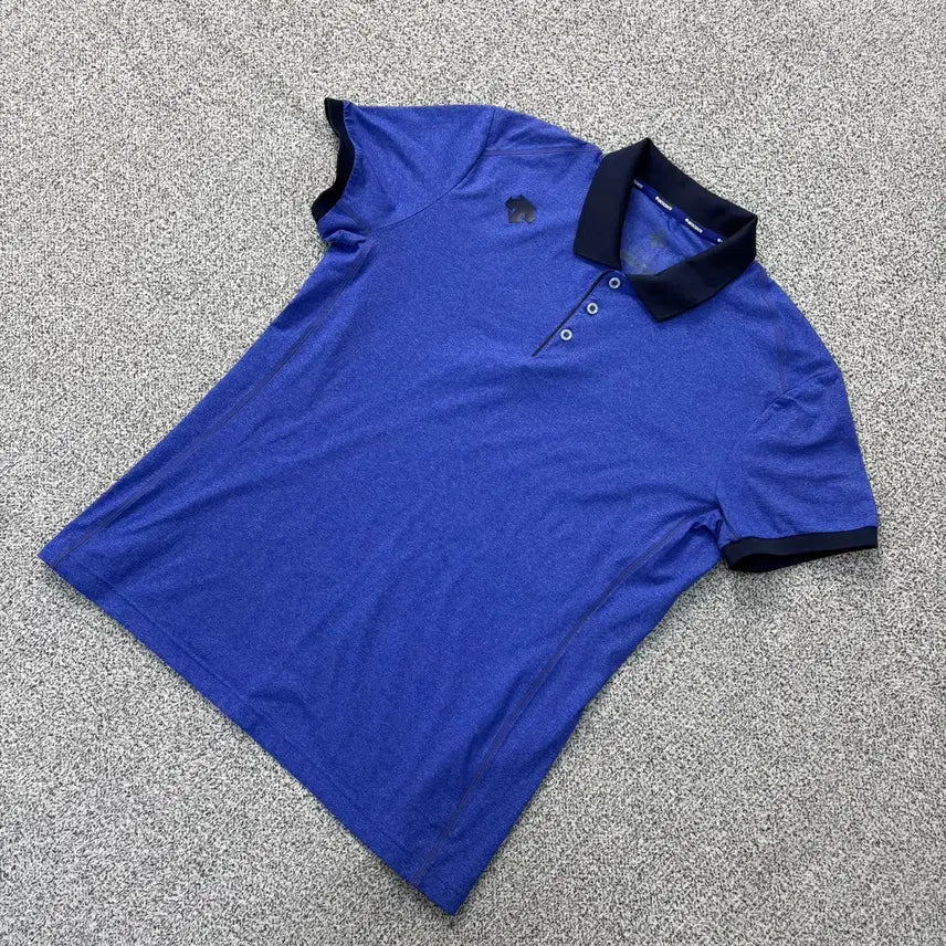 [BUNJANG] Descente Golf Functional Collar Short Sleeve T-shirt / 105 데상트 골프 기능성 카라 반팔티 0330J