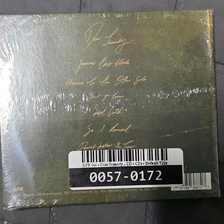 [SOLD OUT] DPR IAN Dear Insanity 앨범 (미개봉)