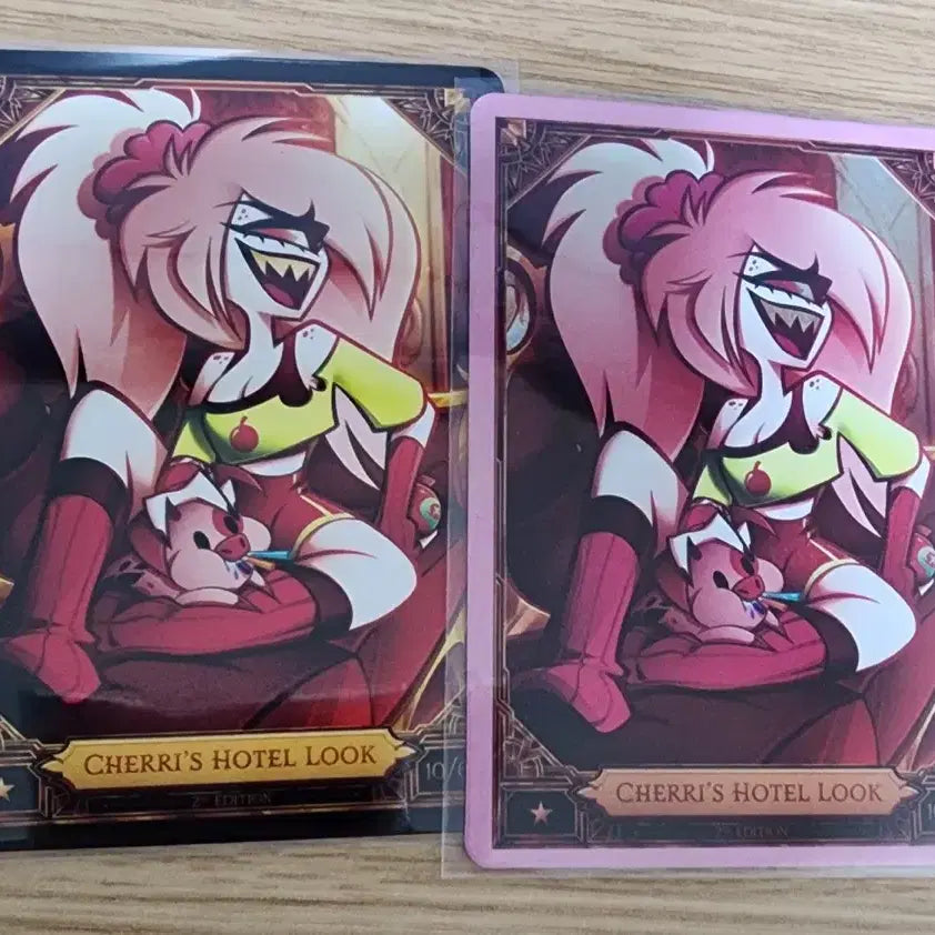 [BUNJANG] Hazbin Hotel Season 2 Cherry Bomb Trading Card Bundle Set / 해즈빈호텔 시즌2 트레이딩 카드 체리밤 포일, 논포일 일괄