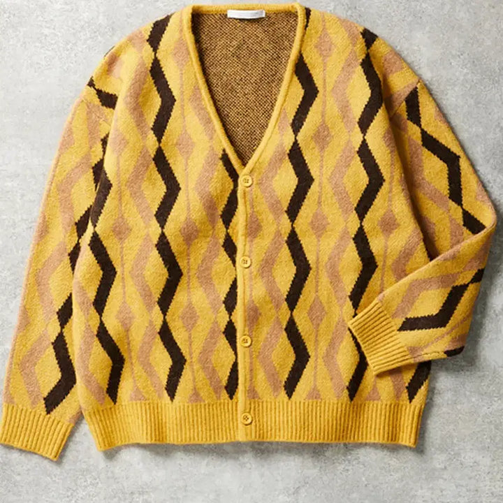 [SOLD OUT] JournalStandard 저널스탠다드 브리티시패턴 자카드 가디건 M
