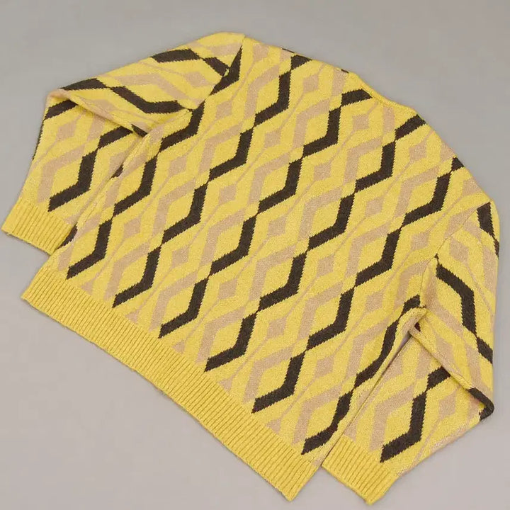 [SOLD OUT] JournalStandard 저널스탠다드 브리티시패턴 자카드 가디건 M
