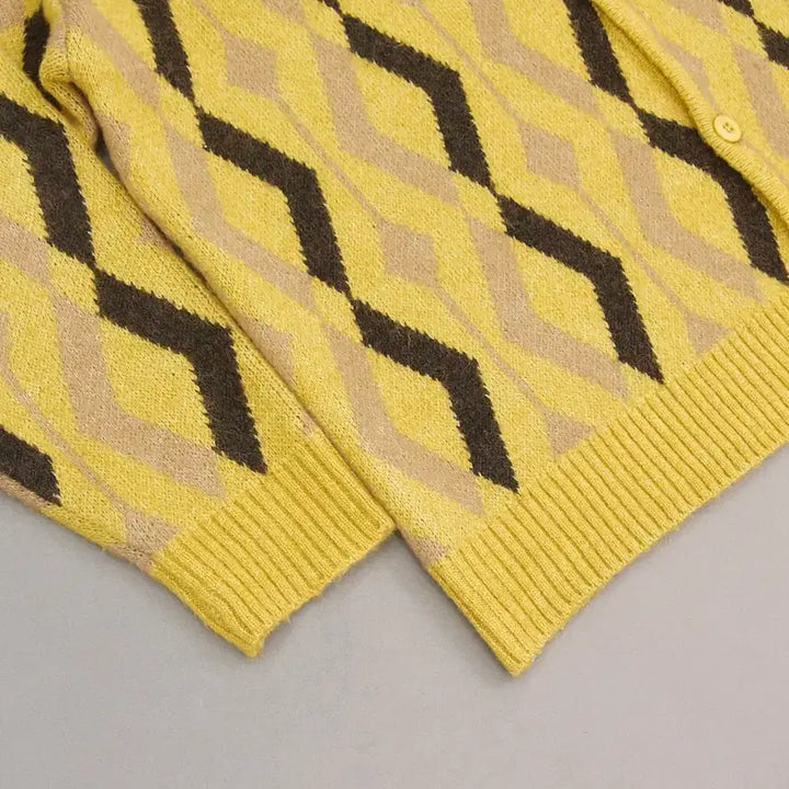[SOLD OUT] JournalStandard 저널스탠다드 브리티시패턴 자카드 가디건 M