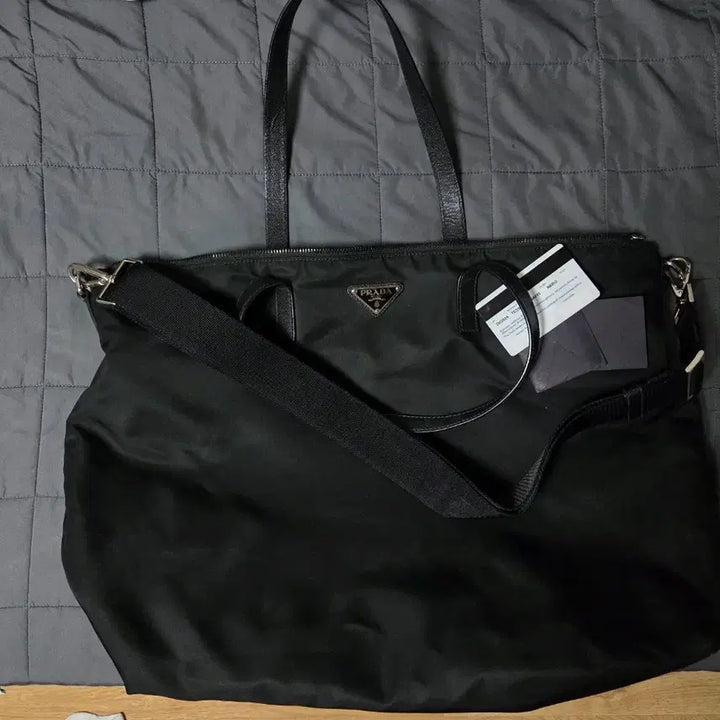 [BUNJANG] Prada Re-Nylon Tote &amp; Cross Bag / 프라다 / 리나일론 토트&amp;크로스 겸용 가방  / 상태 좋음