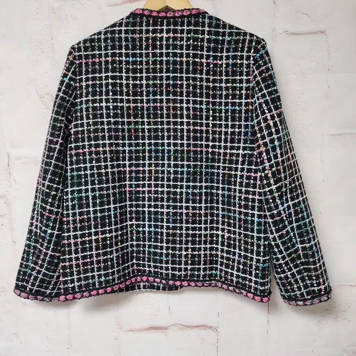 [BUNJANG] Anna Sui Tweed Jacket Pink Trimming / 안나수이 트위드 자켓 핑크 트리밍