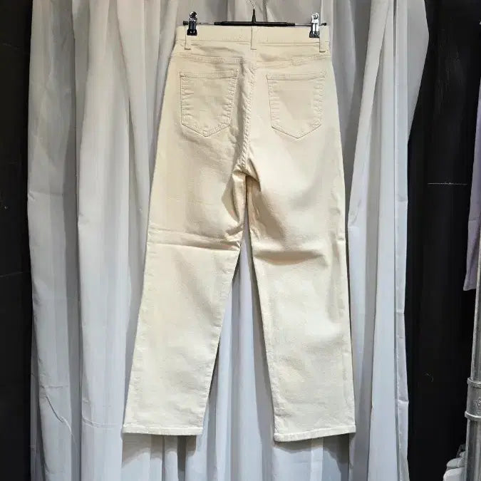 [BUNJANG] Unbranded Ivory Denim Pants / M싸이즈 허리안쪽밴딩 스판 아이보리 데님