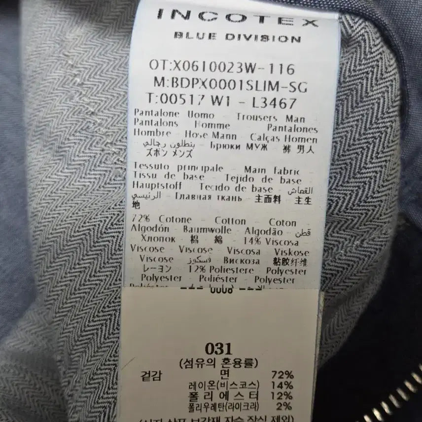 [BUNJANG] Slower Incotex Blue Division Slim Fit Denim Jeans / Slower Incotex blue divison 슬림핏 데님 31사이즈