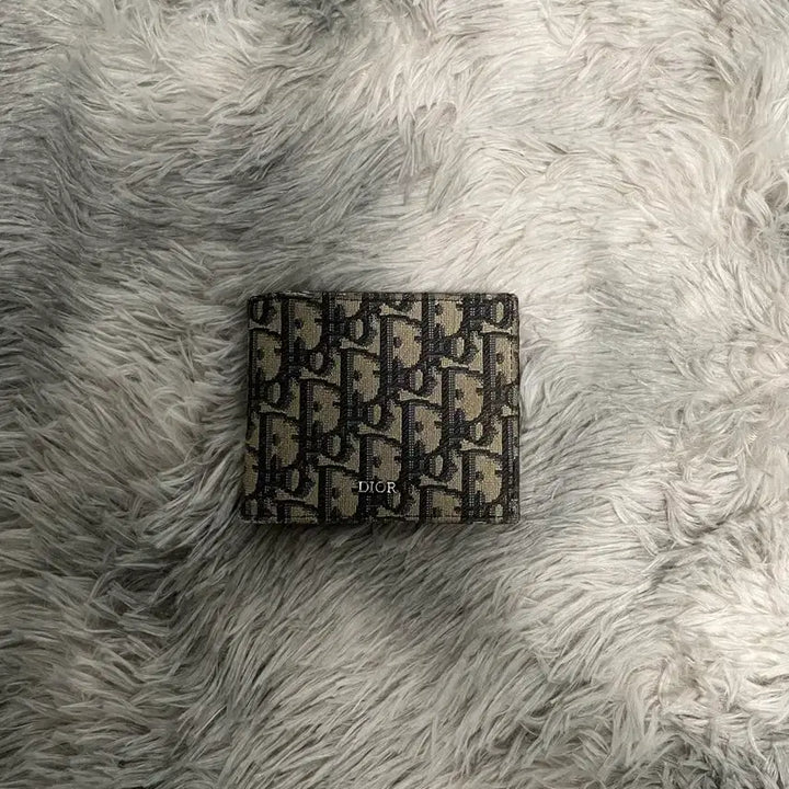 [BUNJANG] Dior Oblique Bi-fold Wallet Beige / [좋은 상태] 디올 오블리크 반지갑 베이지