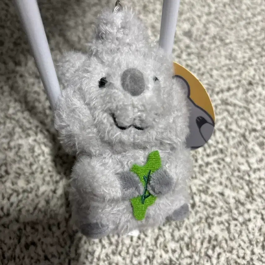 [BUNJANG] Leaf Quokka Doll Keyring / 잎사귀 쿼카 인형 키링 정품 새제품