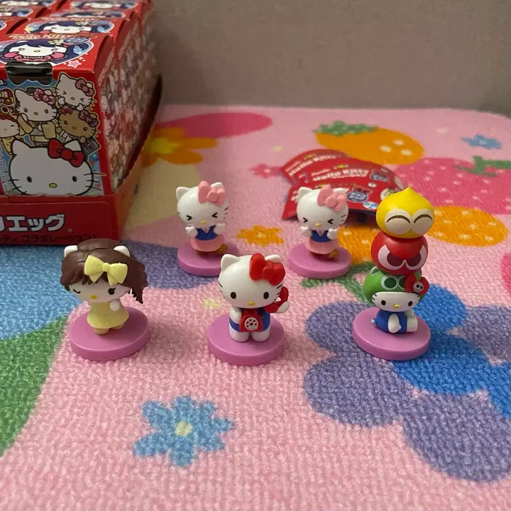 [BUNJANG] Sanrio Furuta Kitty Chocolate Egg Figure Bundle Set / [새상품] 산리오 후루타 키티 초코에그 피규어 5개 일괄