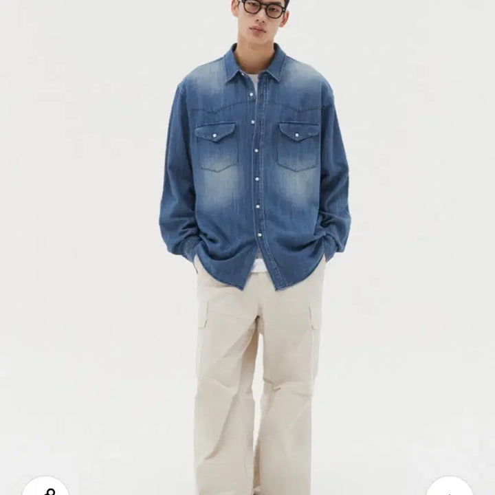[SOLD OUT] 윗 With 웨스턴 데님 셔츠 M