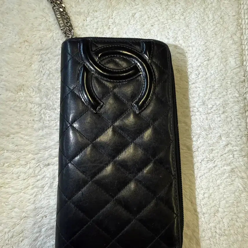 [BUNJANG] Chanel Black Quilted Long Wallet / 샤넬 블랙 퀼팅 장지갑 (깜봉지갑)