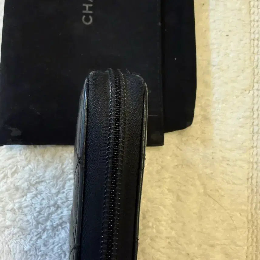 [BUNJANG] Chanel Black Quilted Long Wallet / 샤넬 블랙 퀼팅 장지갑 (깜봉지갑)