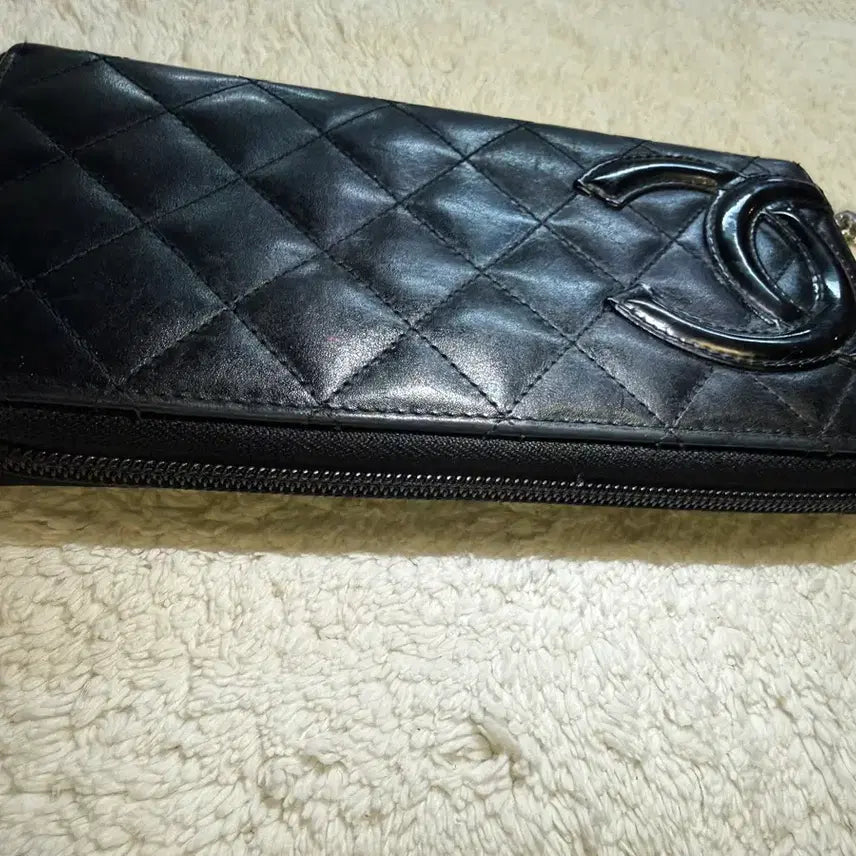 [BUNJANG] Chanel Black Quilted Long Wallet / 샤넬 블랙 퀼팅 장지갑 (깜봉지갑)