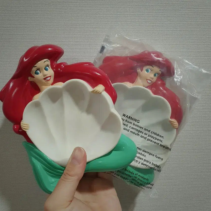 [BUNJANG] 1991 Disney The Little Mermaid Ariel Trinket Dish / 고전 1991 디즈니 인어공주 에리얼 트레이 접시 보석함 받침대 dish