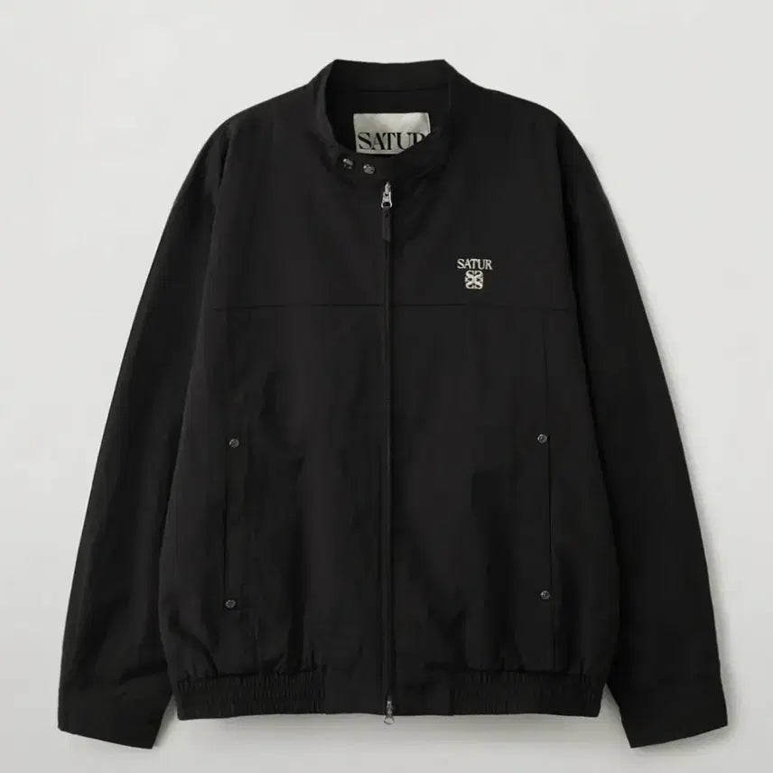 [SOLD OUT] SATUR 세터 26SS 바이커 블루종 자켓 블랙 L 새상품