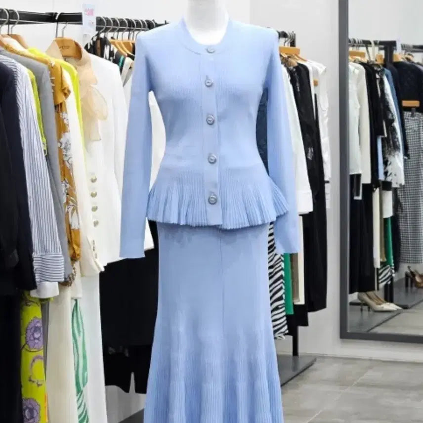 [BUNJANG] Jesi New York Ribbed Knit Top and Bottom Set / 제시뉴욕 골지 니트 상.하의 세트