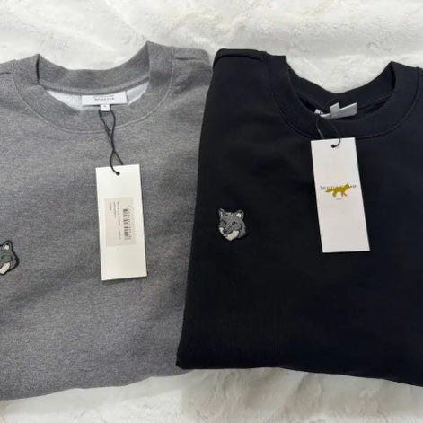 [BUNJANG] Maison Kitsune Gray Fox Sweatshirt / [당일출고] 메종키츠네 그레이폭스 맨투맨 / 미개봉 새상품