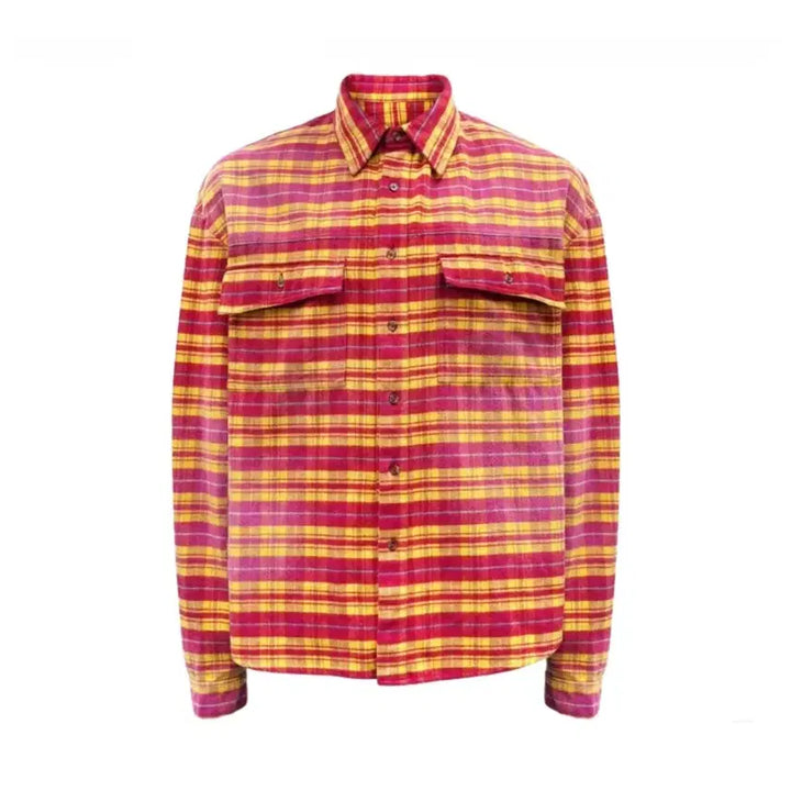 [BUNJANG] From What Washed Flannel Shirt Red / [2] 파프롬왓 파 워시드 플란넬셔츠 레드