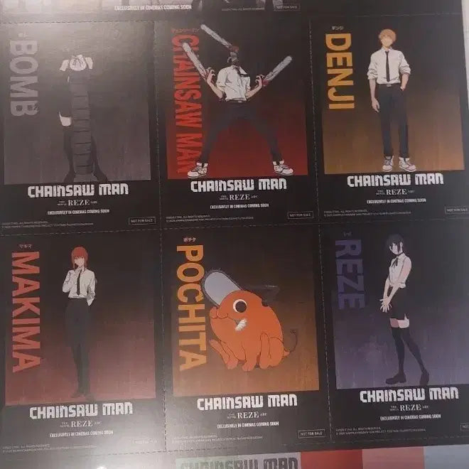 [SOLD OUT] 체인소 맨 레제편 트레이딩 카드 세트 포스터 사이즈 A3